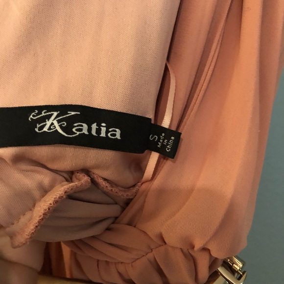 Katia long peach dress - Picture 5 of 8